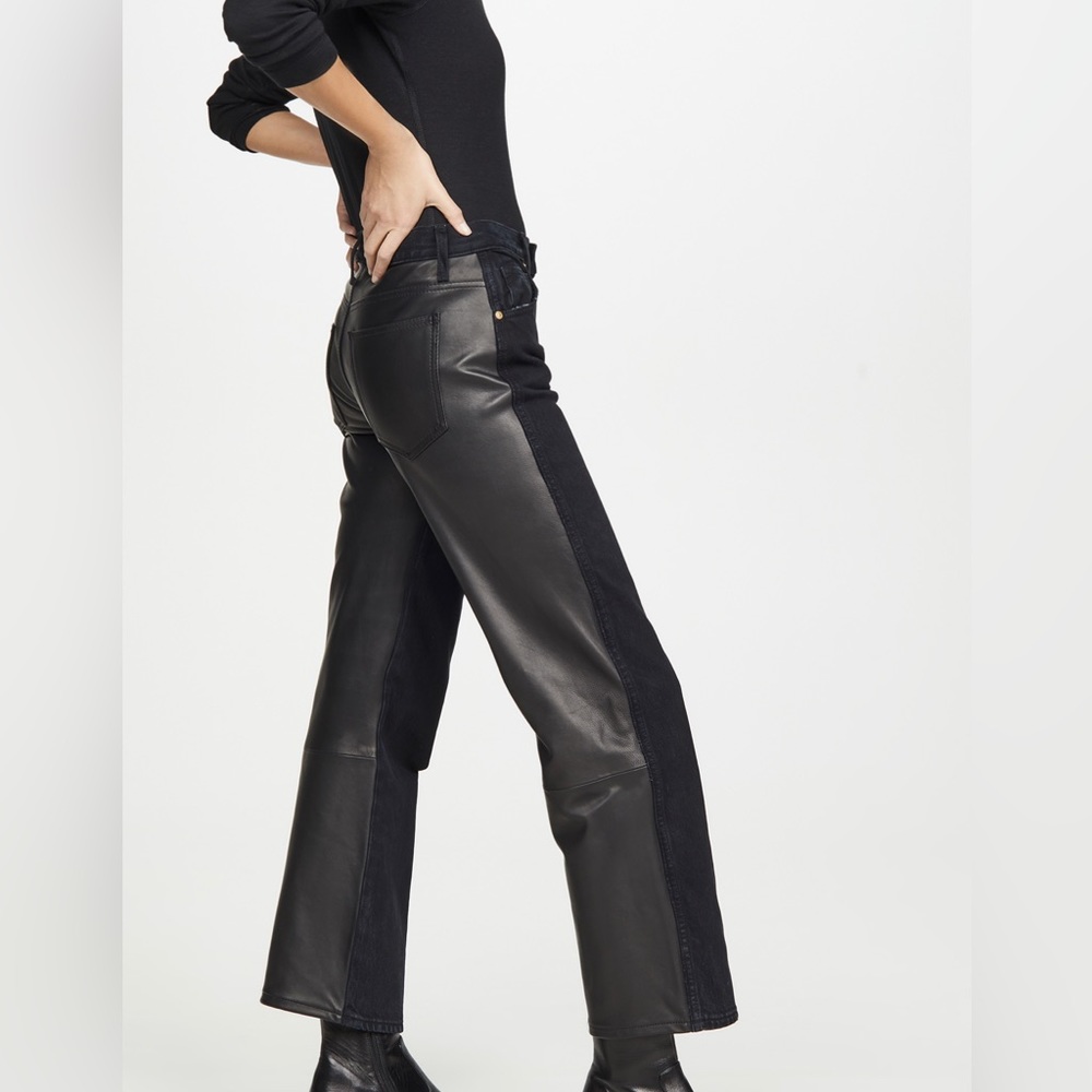 Khaite Leather Combo Kerrie Jean size 25